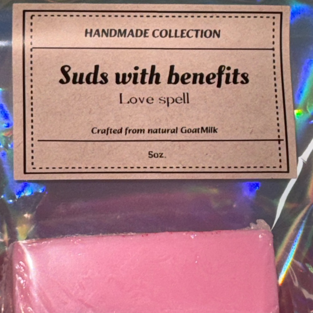 Suds with Benefits -love spell handcrafted Goatmilk Bar - Picture 4 of 5